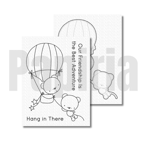 Hovedbilde MFT Best Adventure Bears stamp and die set