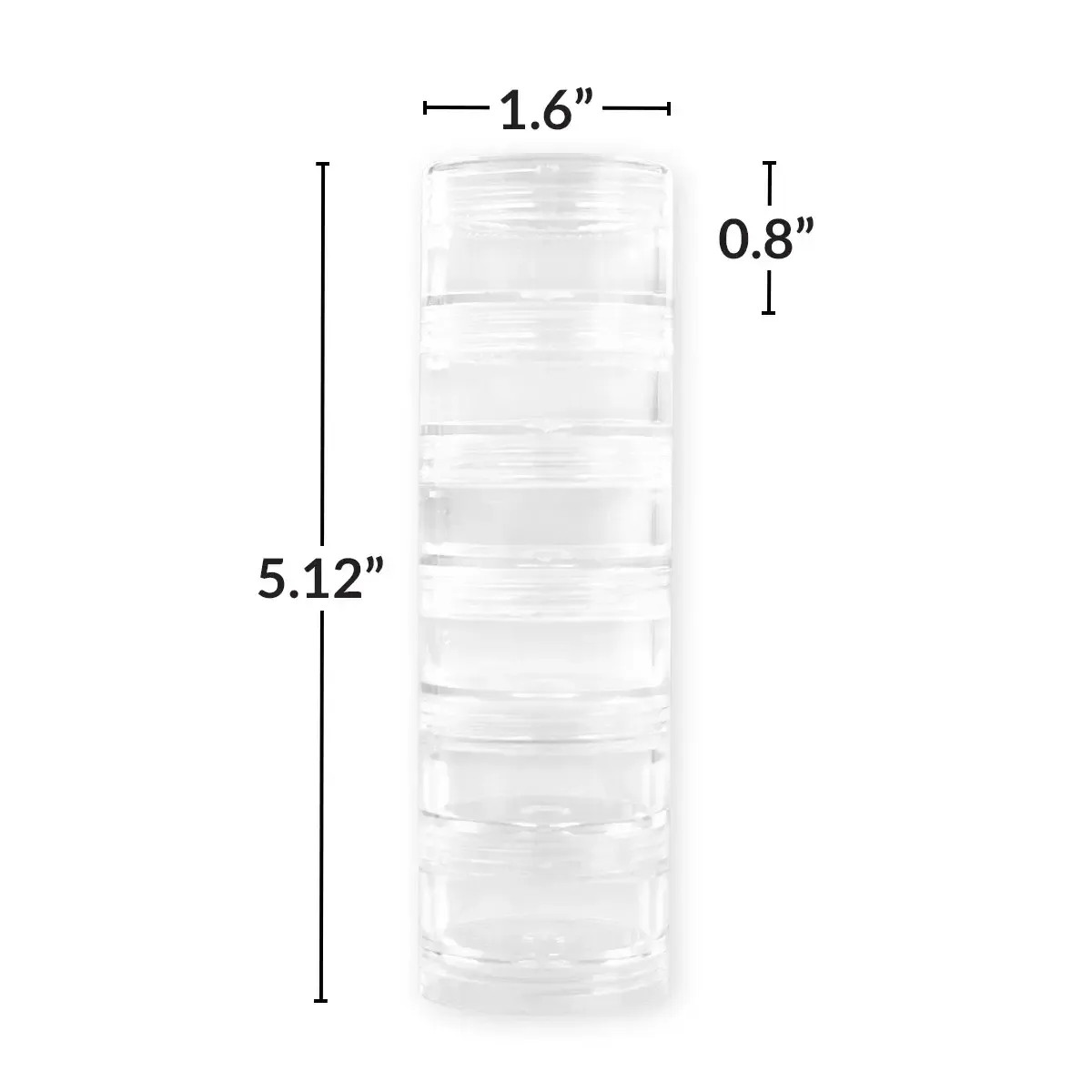 Sequin Storage Stackable Containers