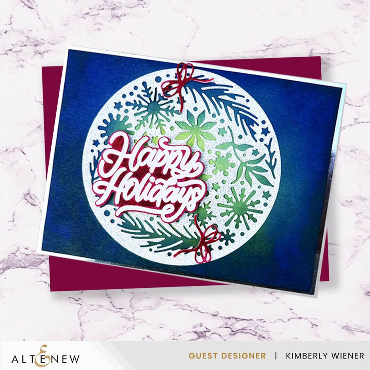 Altenew Zero-Waste: Ornamental Winter Pattern Die Set