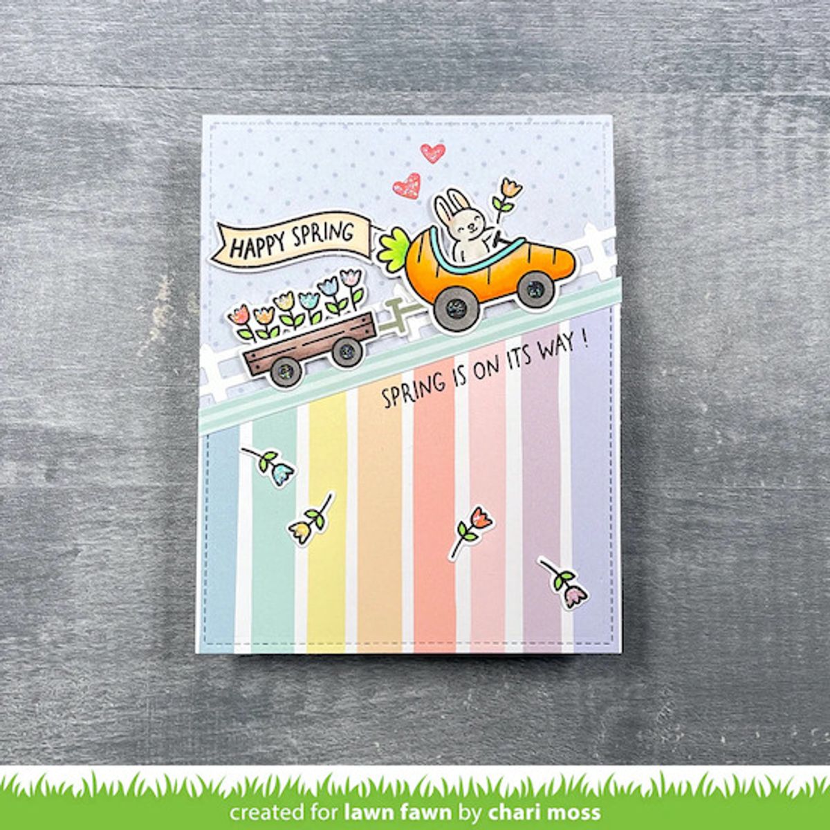 Lawn Fawn Carrot 'bout You Banner Add-On Stamp Set