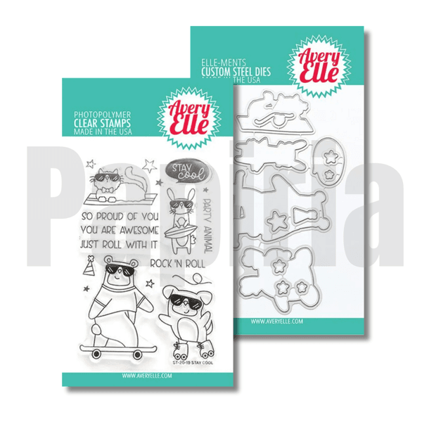 Hovedbilde Avery Elle Stay Cool Clear Stamp & Die Set