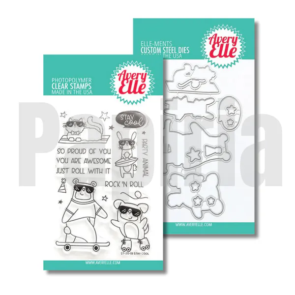 Hovedbilde Avery Elle Stay Cool Clear Stamp & Die Set