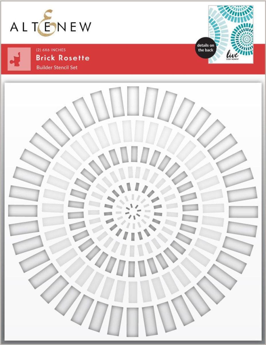 Altenew Brick Rosette Stencil Set