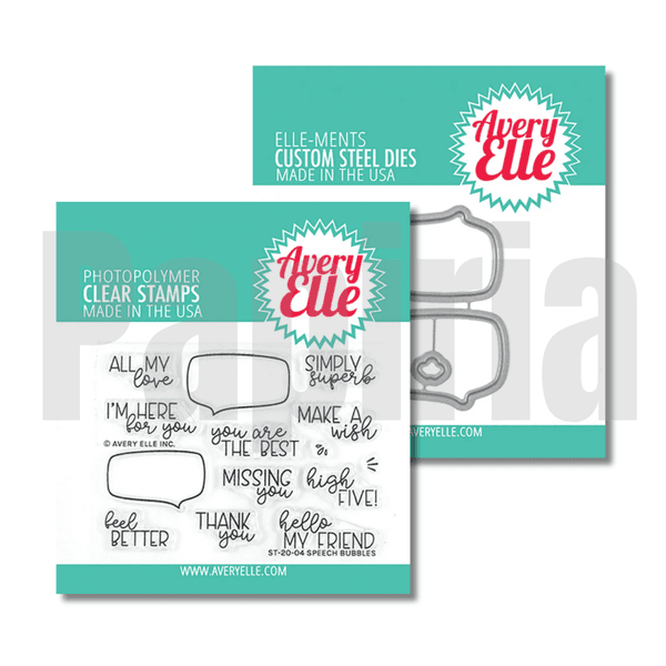 Hovedbilde Avery Elle Speech Bubbles Stamp & Die Set