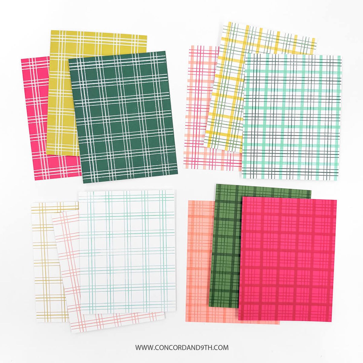 Everyday Plaid Background Stamp Set