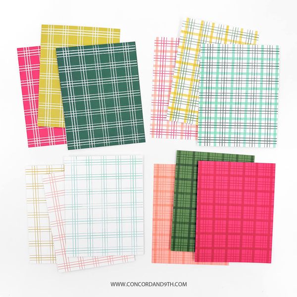 Hovedbilde Everyday Plaid Background Stamp Set