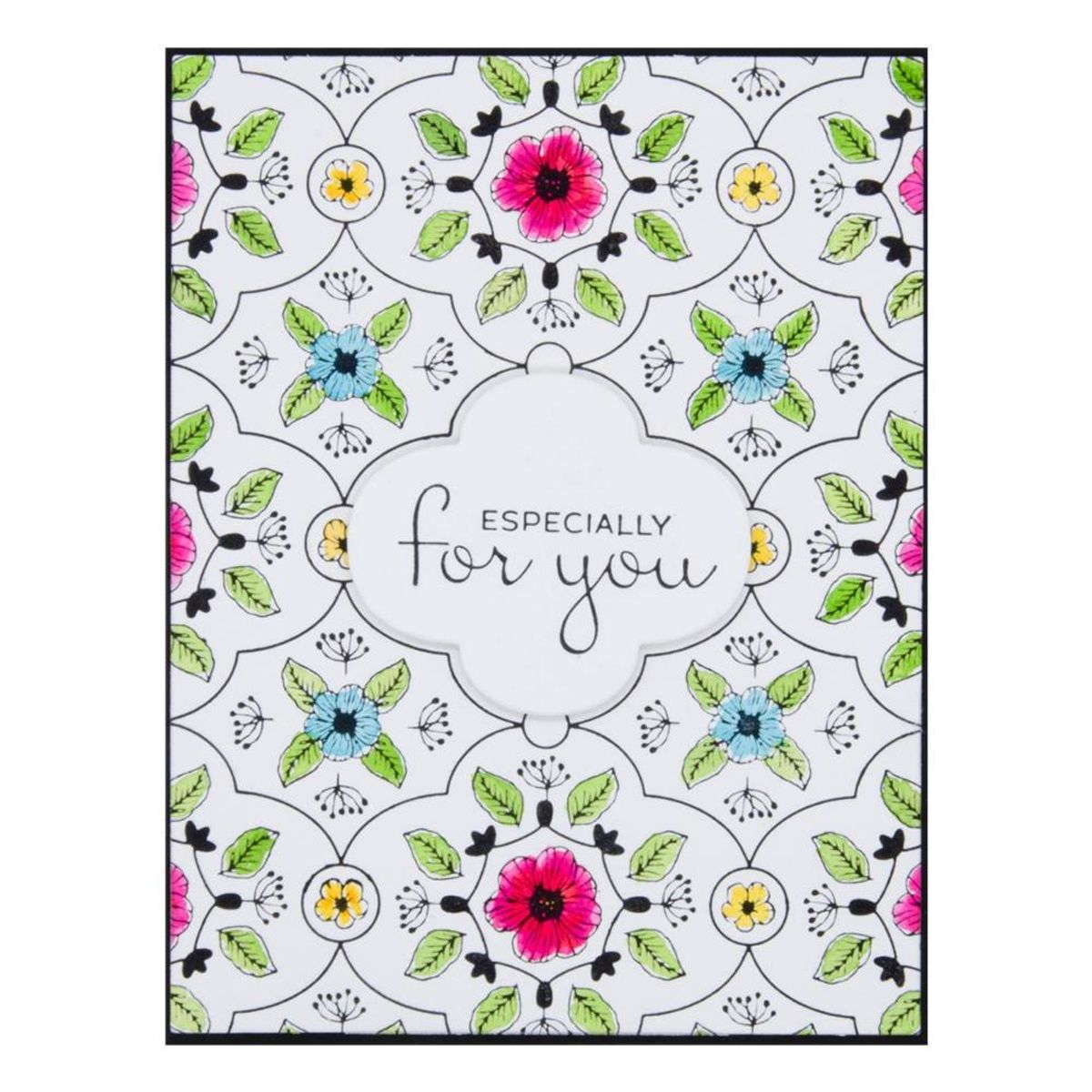 Spellbinders Floral View Press Plate & Die Set