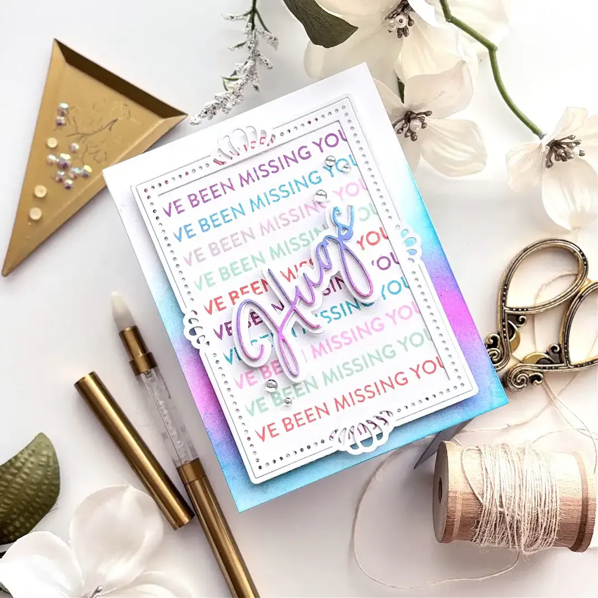 Pinkfresh Studio Basic Sentiments stamp set