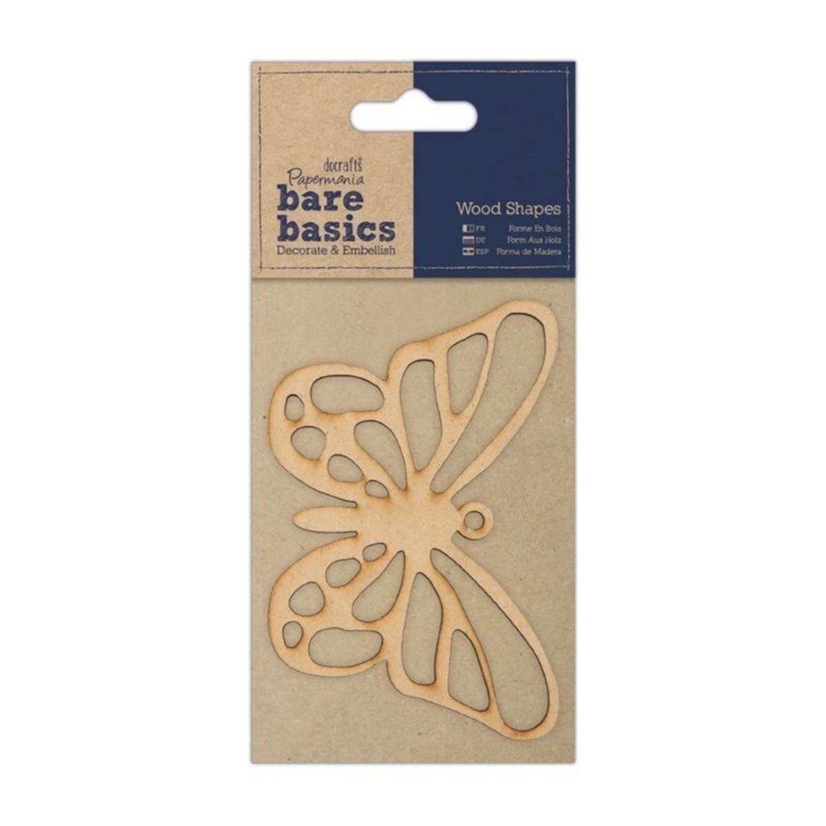 Bare Basics Wood Shape - Butterfly