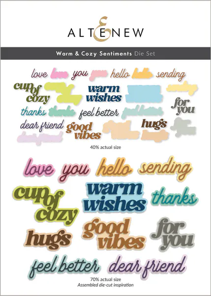 Hovedbilde Warm & Cozy Sentiments Die Set