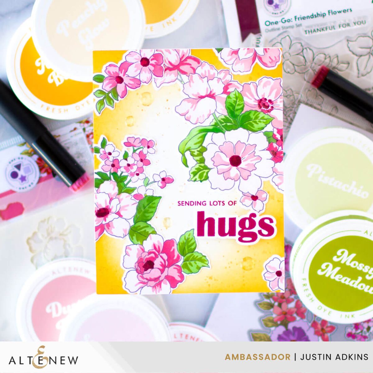 Altenew One-Go: Friendship Flowers Stamp Set