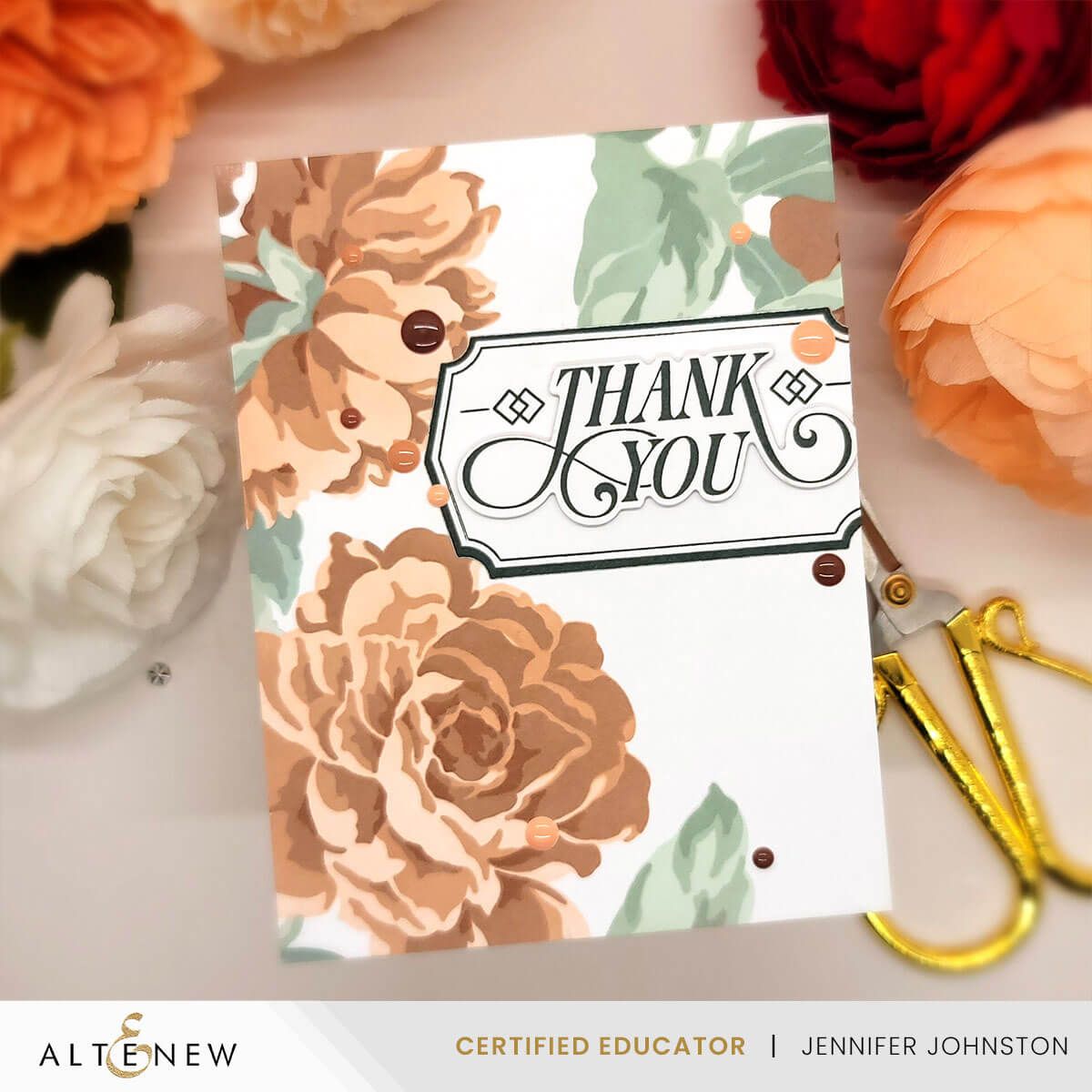 Altenew Stencil Art: Majestic Roses