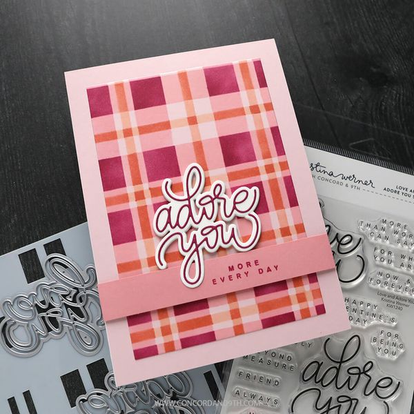 Hovedbilde Kristina Werner Plaid Perfection Stencil Pack