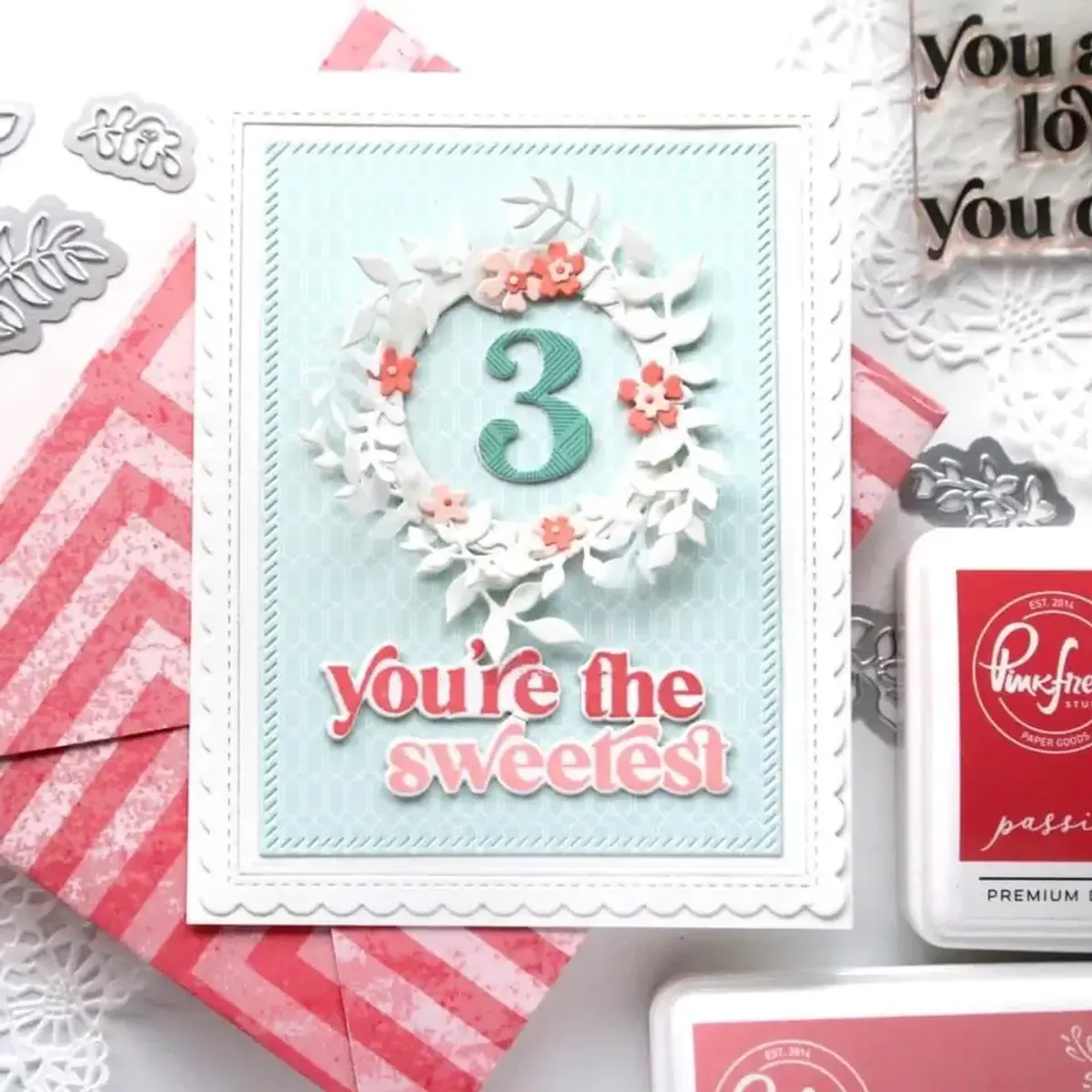 Pinkfresh Studio Garden Wreath die set