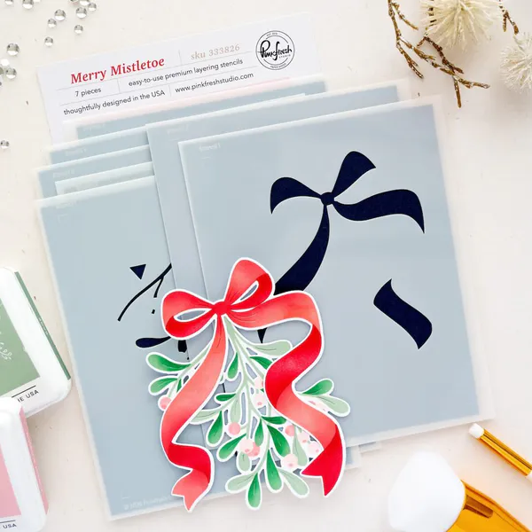 Hovedbilde Merry Mistletoe Stencils 