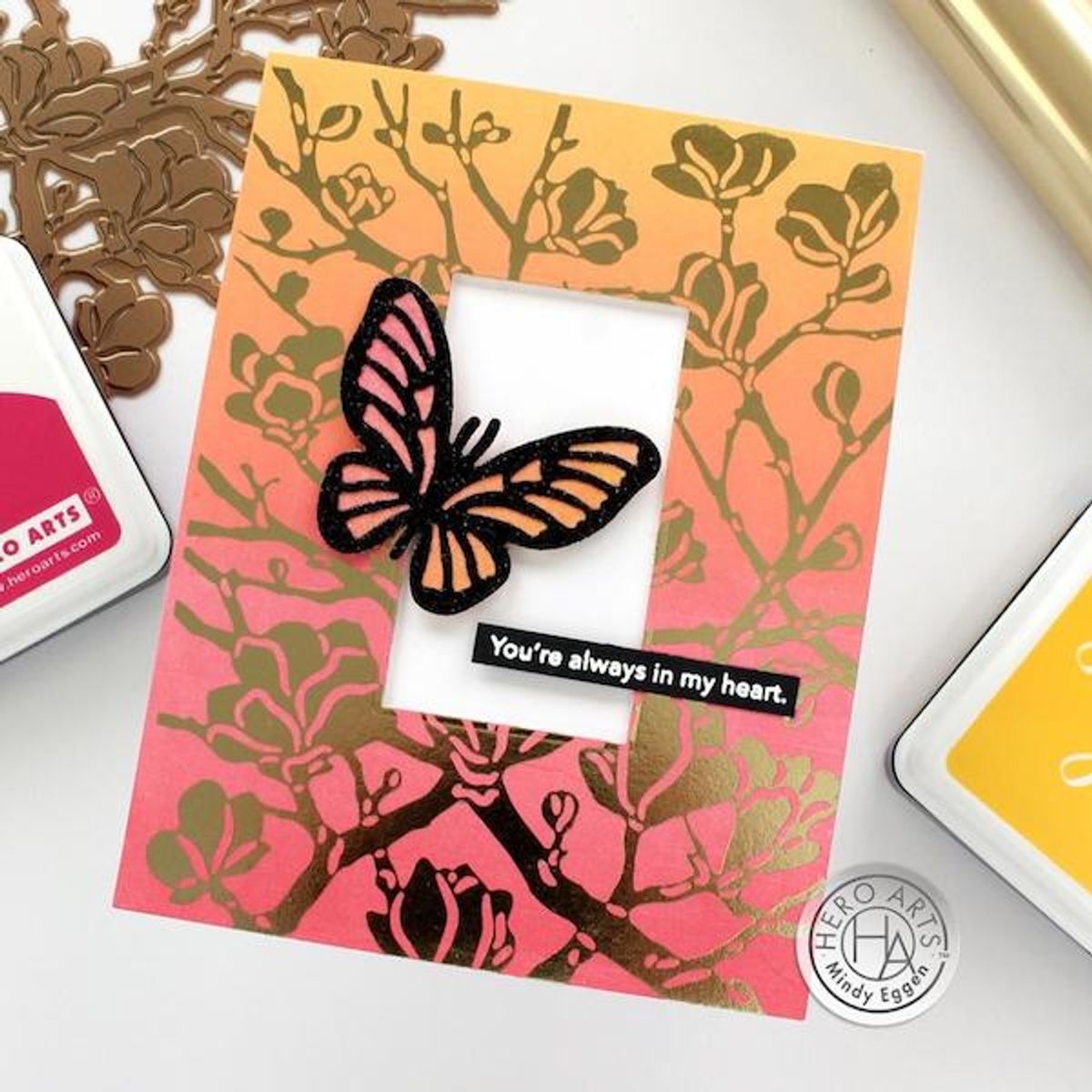 Hero Arts Magnolia Branches Hot Foil Plate