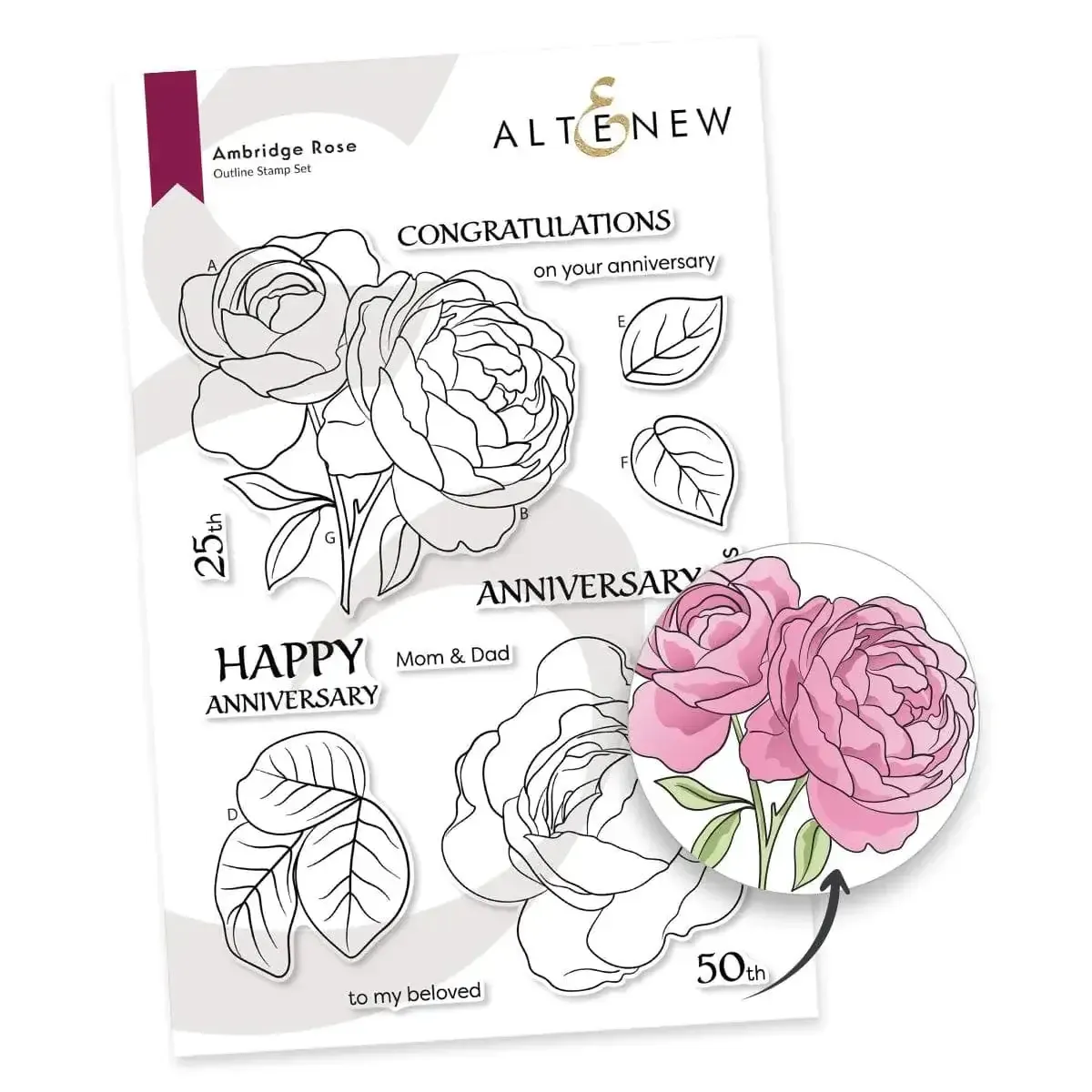 Ambridge Rose Layering Stencil Set