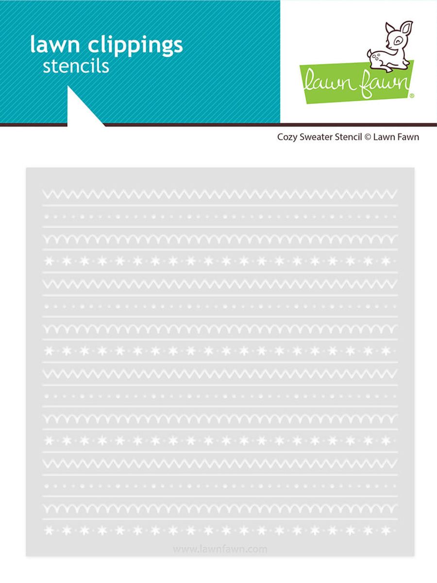Lawn Fawn Cozy Sweater Stencil