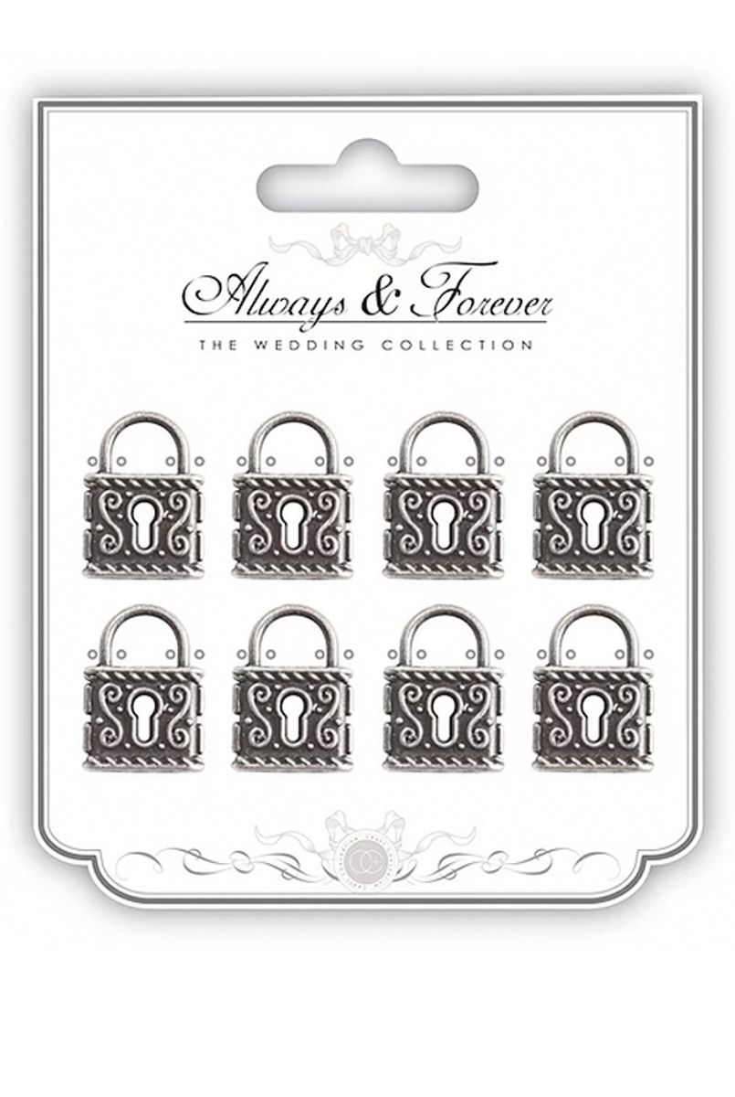 Craft Consortium Silver Locks charms