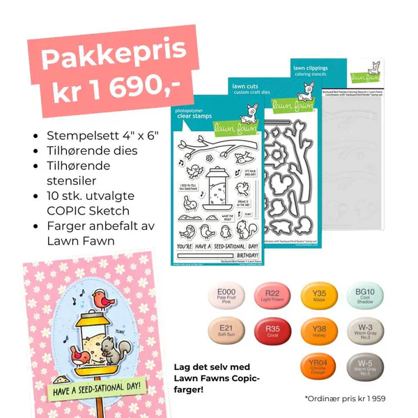 Hovedbilde Backyard Bird Feeder produkt- og tusjpakke COPIC
