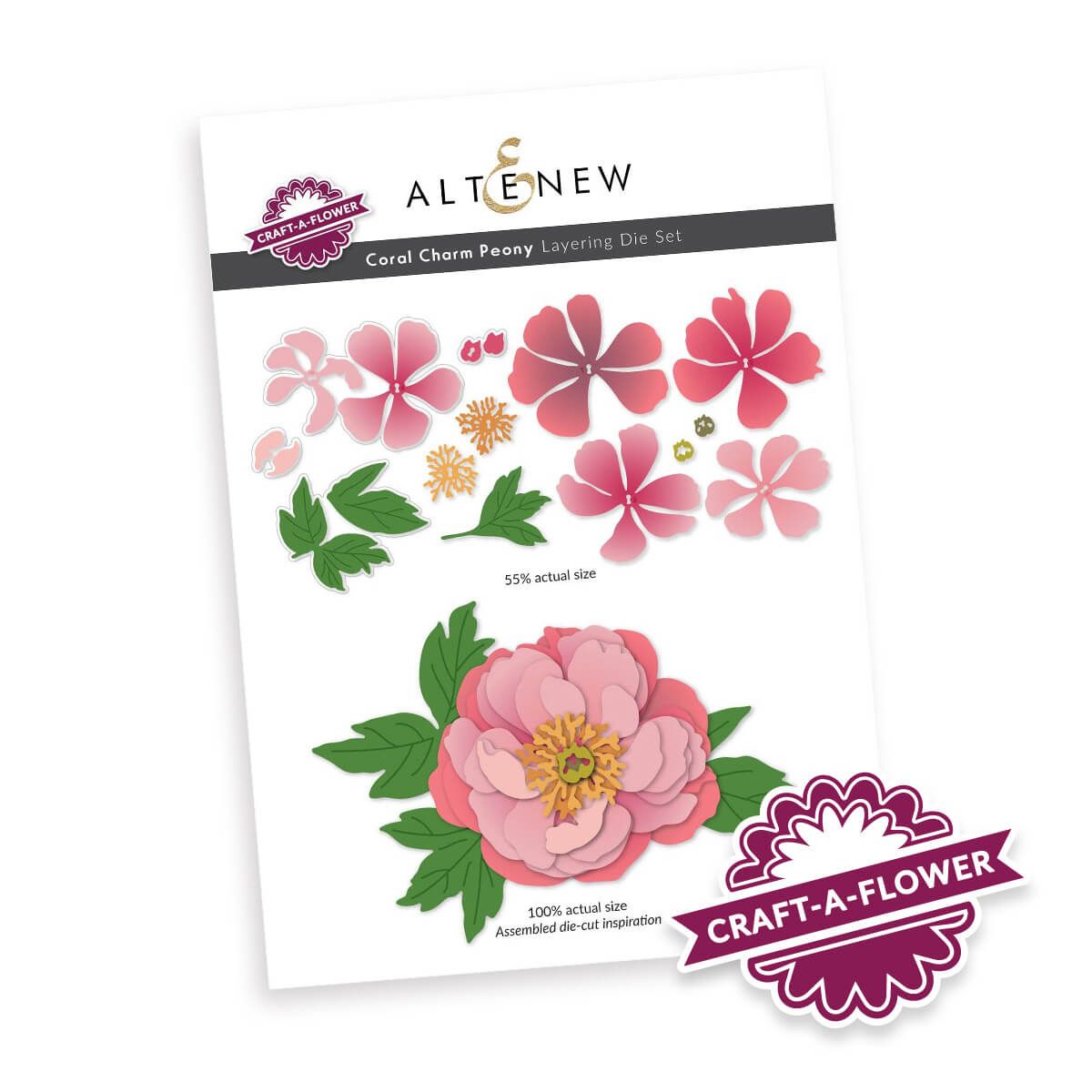 Altenew Craft-A-Flower: Coral Charm Peony
