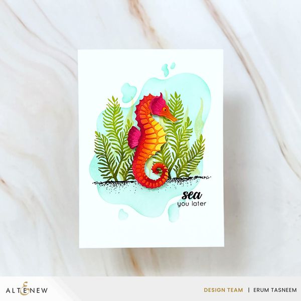 Hovedbilde Mini Delight: Graceful Seahorse Stamp & Die Set