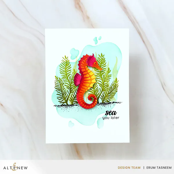 Hovedbilde Mini Delight: Graceful Seahorse Stamp & Die Set