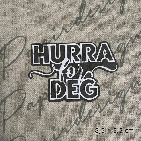 Hovedbilde Papirdesign Hurra for deg 3 dies