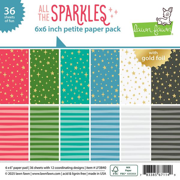 Hovedbilde Lawn Fawn All the Sparkles Petite Paper Pack