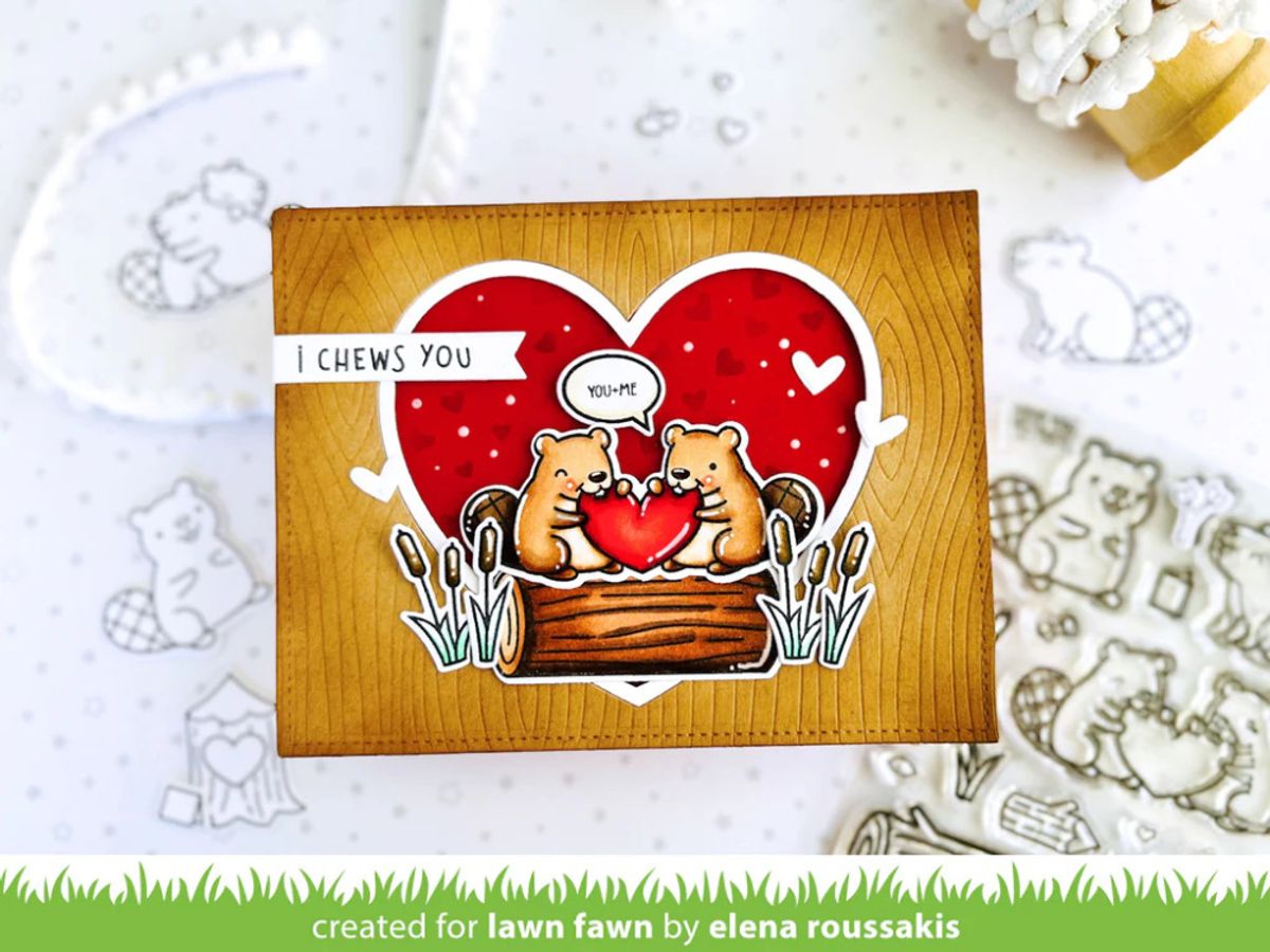 Lawn Fawn Woodgrain Background Hot Foil Plate