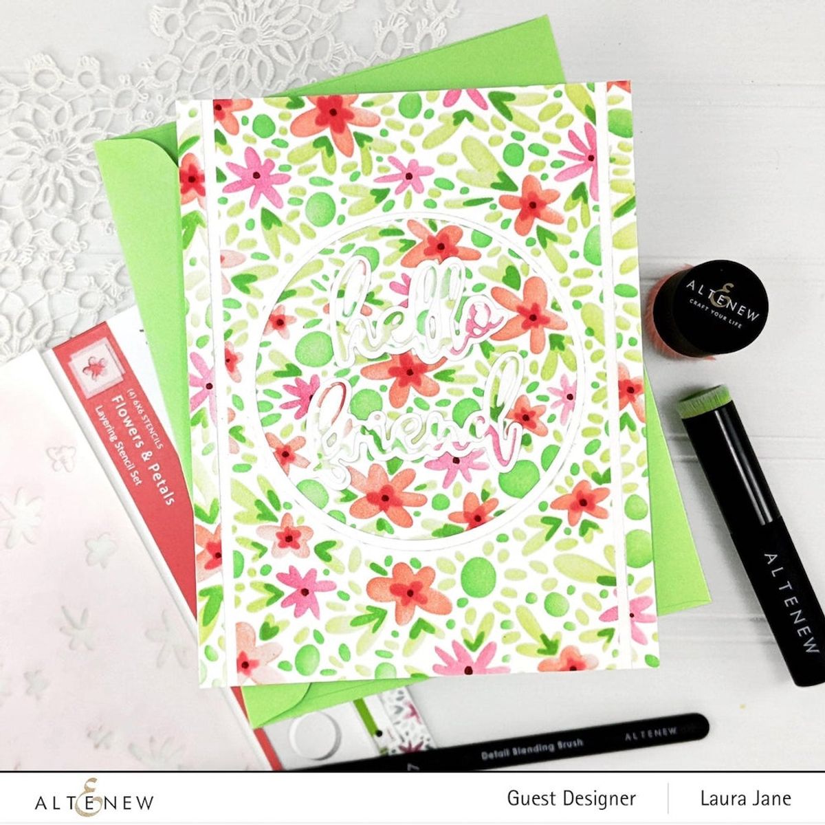 Altenew Flowers & Petals Stencil Set