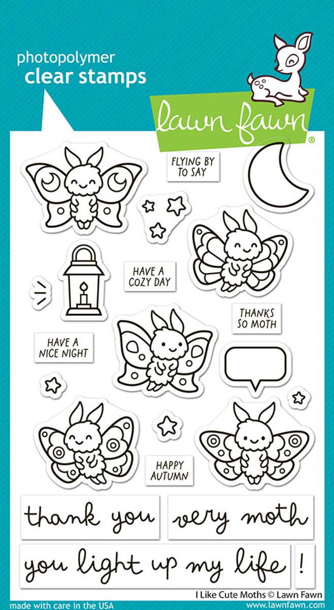 I Like Cute Moths Stamp Set