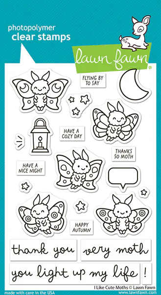 Hovedbilde I Like Cute Moths Stamp Set