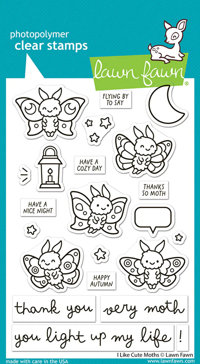 I Like Cute Moths Stamp Set