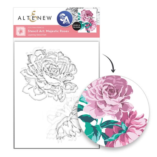 Hovedbilde Altenew Stencil Art: Majestic Roses