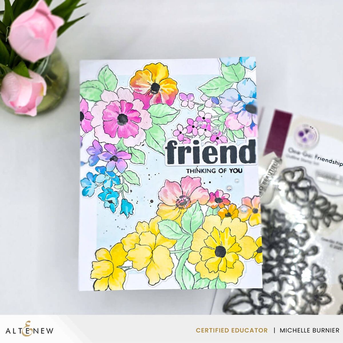 Altenew One-Go: Friendship Flowers Dies