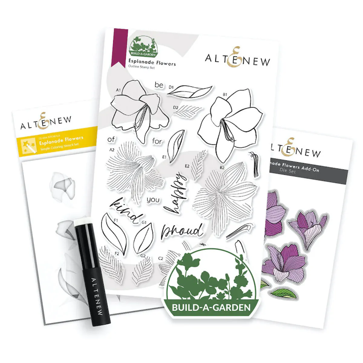 Altenew Build-A-Garden: Esplanade Flowers