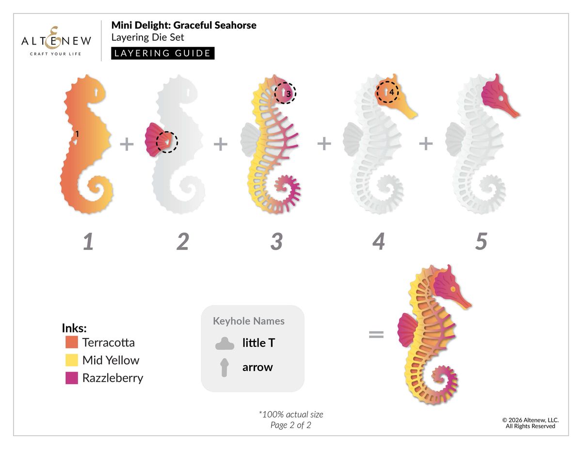 Mini Delight: Graceful Seahorse Stamp & Die Set
