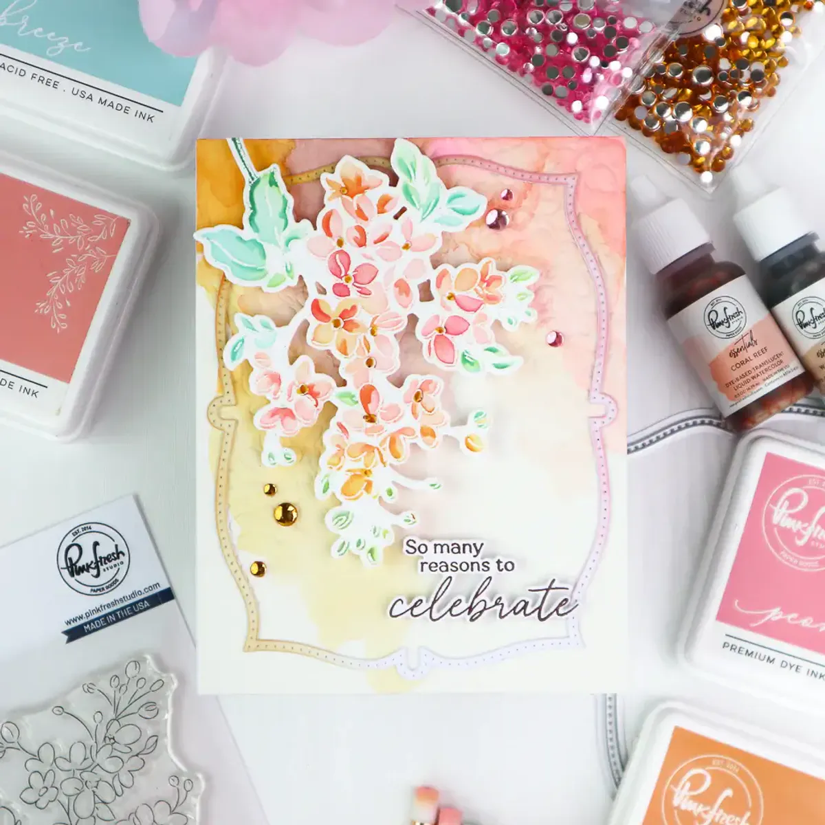Pinkfresh Studio Dotted Fancy Frames Die