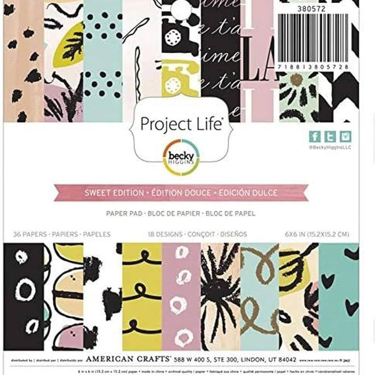 Project Life Sweet Edition Paper Pad