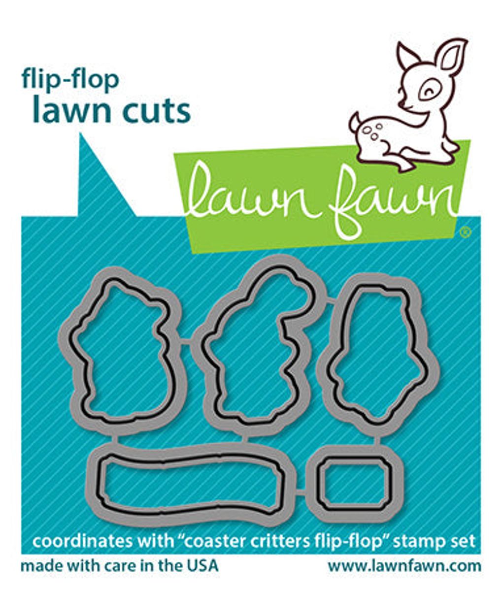 Lawn Fawn Coaster Critters Flip-Flop Dies