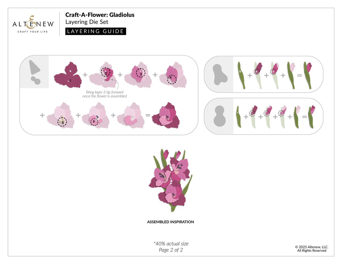 Altenew Craft-A-Flower: Gladiolus