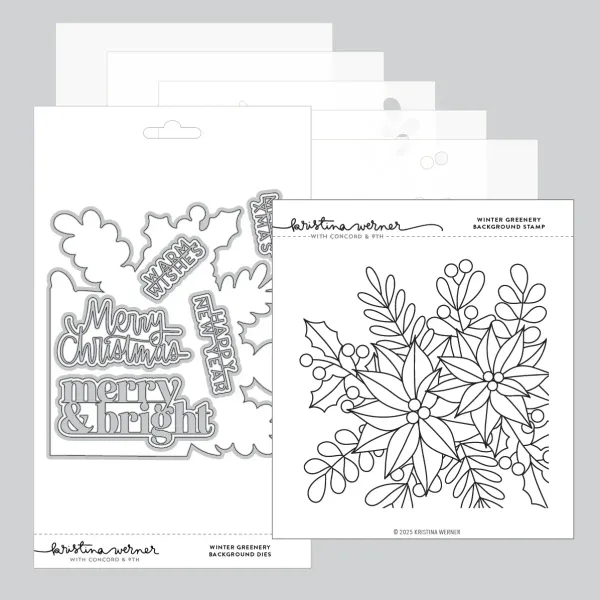 Hovedbilde Kristina Werner Winter Greenery Background Bundle