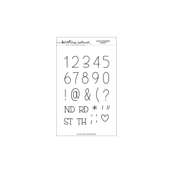 Hovedbilde Kristina Werner Lucky Numbers Stamp Set
