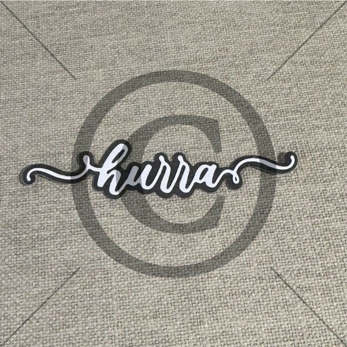 Papirdesign Hurra dies
