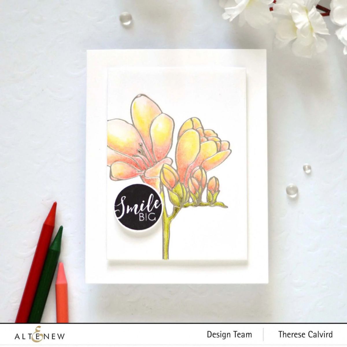 Altenew Freesia Hot Foil Plate & Die & Stencil Bundle