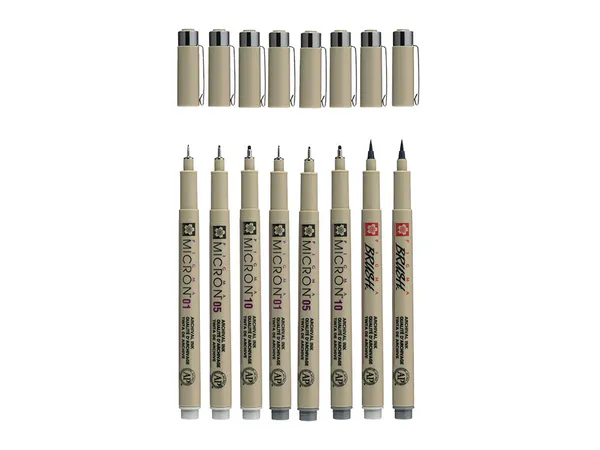 Hovedbilde Sakura Pigma Micron Gray 6+2