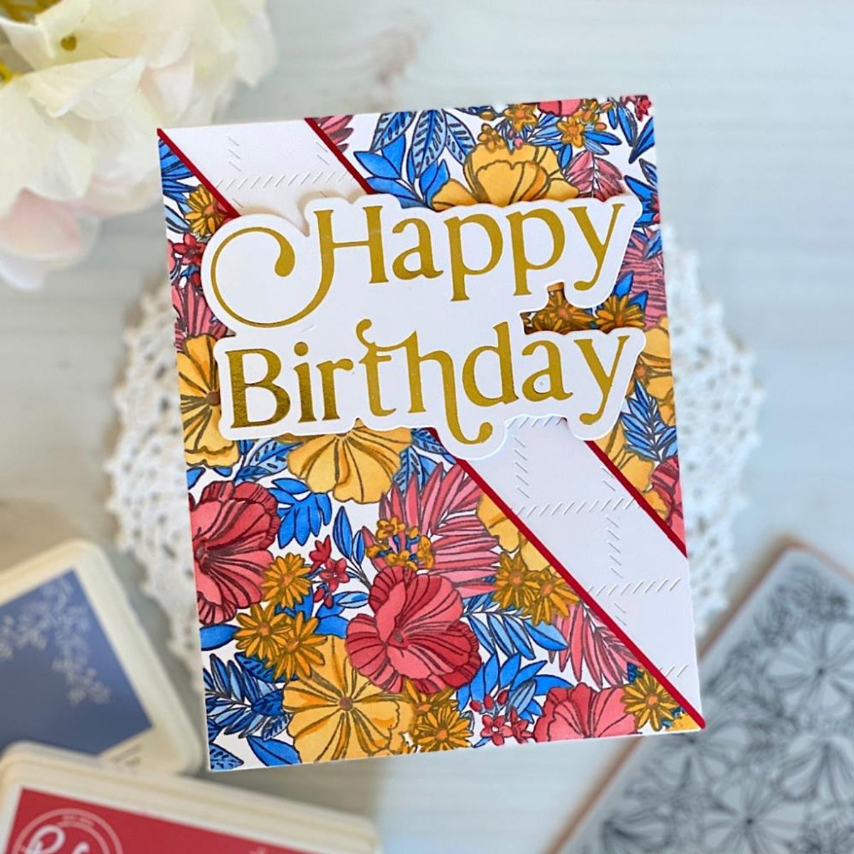 Pinkfresh Studio Happy Birthday Hot Foil Plate & Die