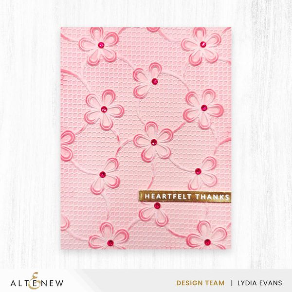 Hovedbilde Lace Topped Petals 3D Embossing Folder