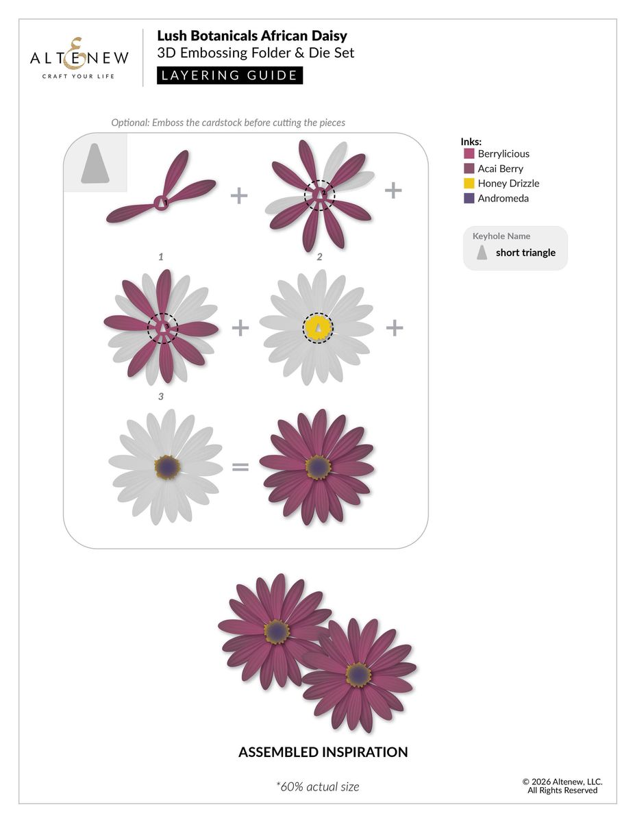 Lush Botanicals: African Daisy 3D Embossing Folder & Die Set